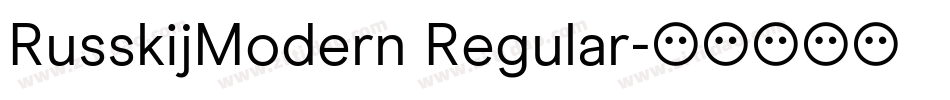 RusskijModern Regular字体转换